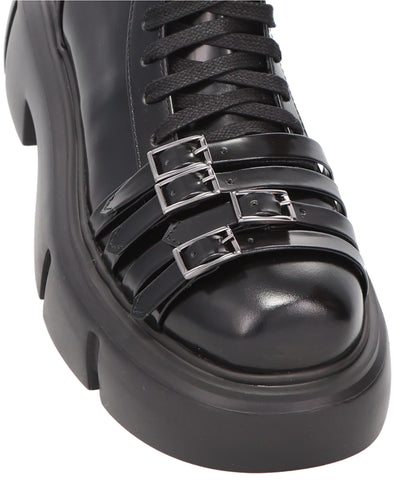 PLATFORM BUCKLE COMBAT BOOT