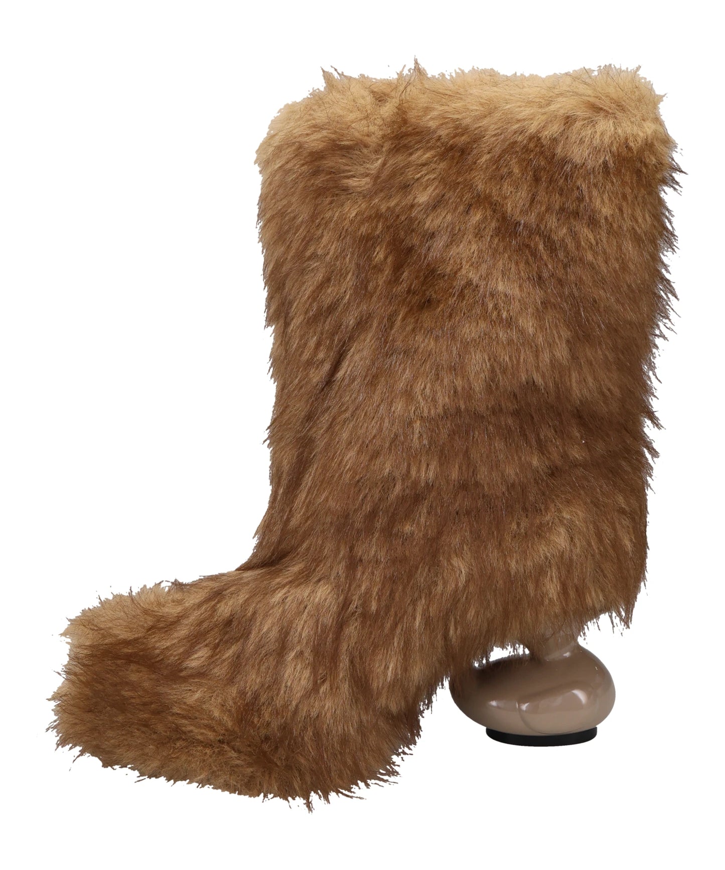 DUCK HEEL FUR BOOTS