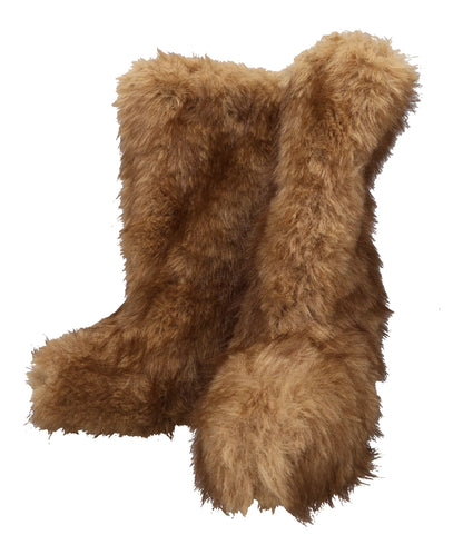 DUCK HEEL FUR BOOTS
