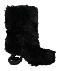 Maison MIHARA YASUHIRO(メゾンミハラヤスヒロ) DUCK HEEL FUR BOOTS
