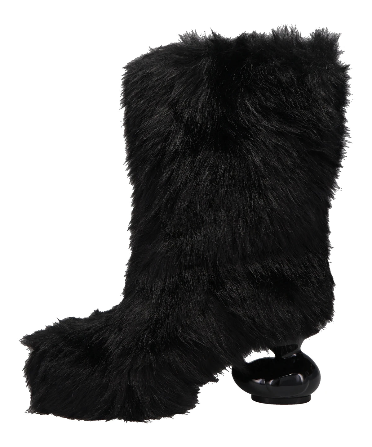 DUCK HEEL FUR BOOTS