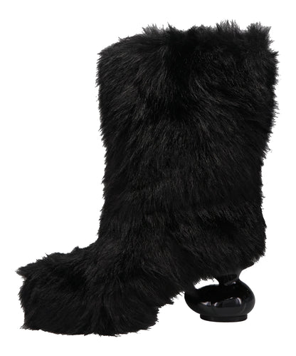 DUCK HEEL FUR BOOTS