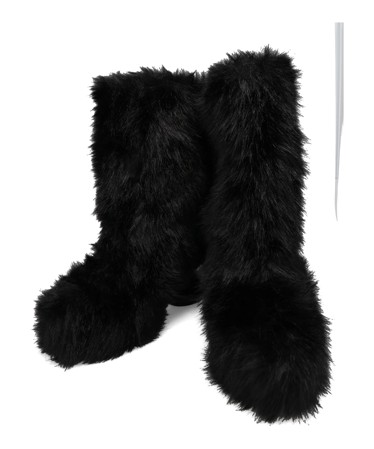 DUCK HEEL FUR BOOTS