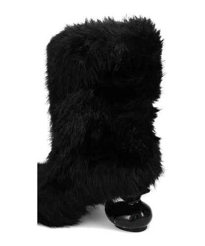 DUCK HEEL FUR BOOTS