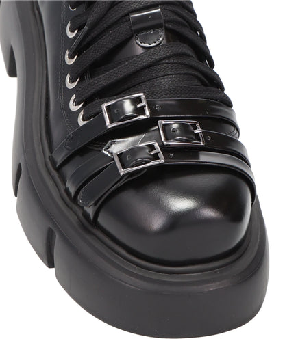 LOW PLATFORM BUCKLE BOOT