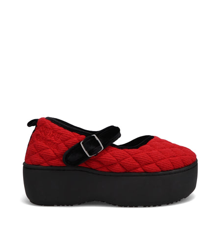 MARY JANE QUILTING PLATFORM SHOES