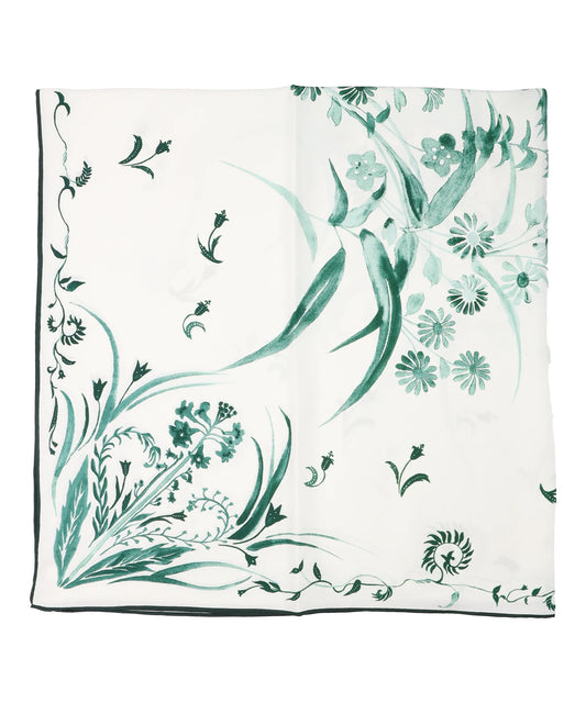 HAND PRINTED SILK SCARF
