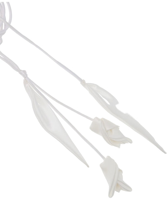 FLORAL MOTIF SILK BELT