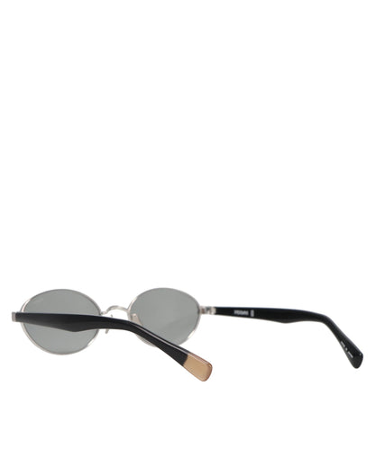 FETICO×BLANC METAL OVAL SUNGLASSES- BLACK