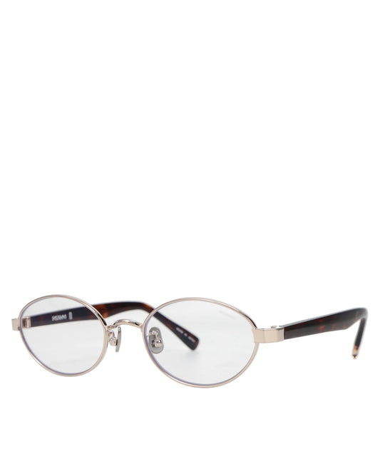FETICO×BLANC METAL OVAL GLASSES- HAVANA