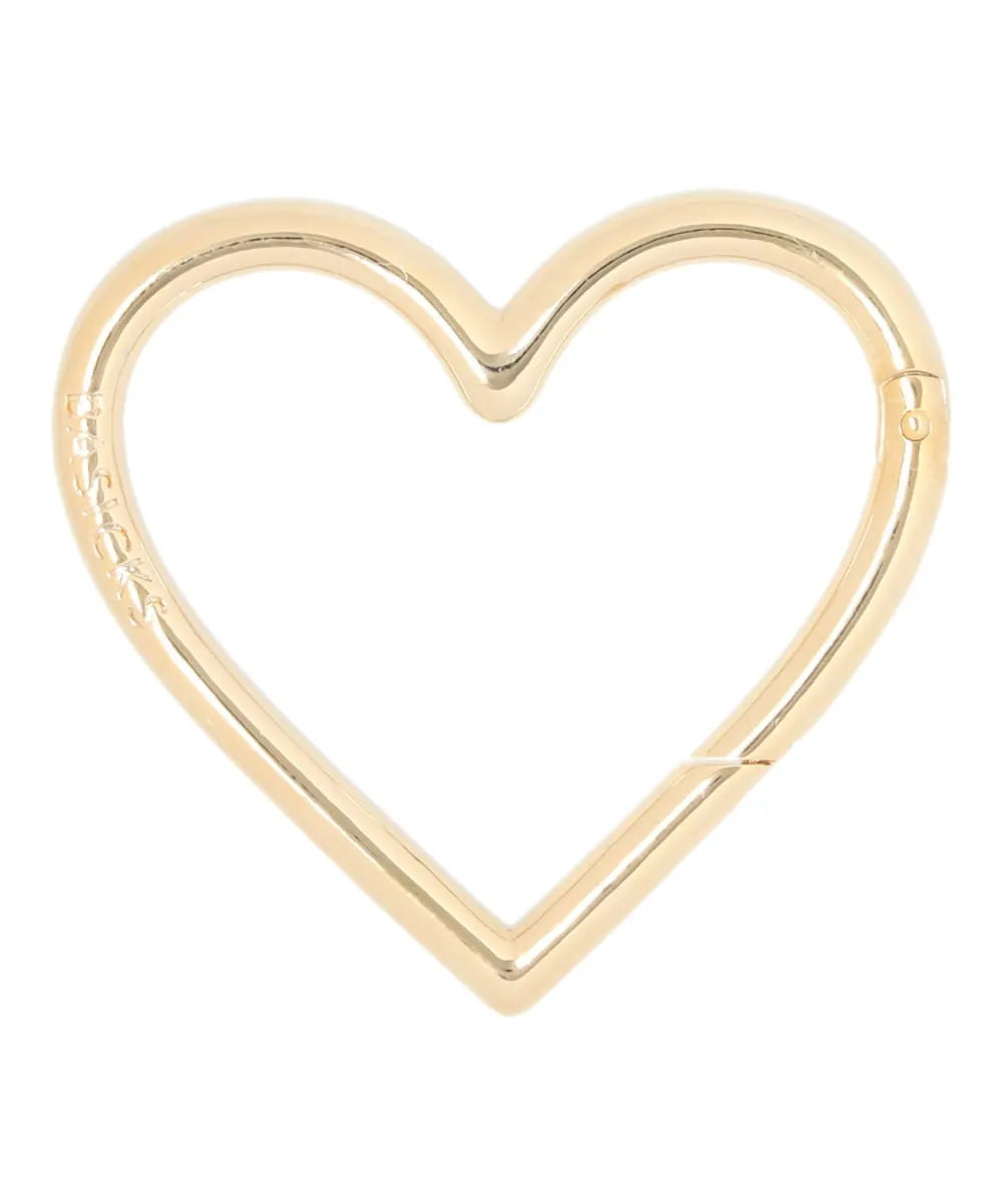 GOLD PLATING HEART CARBINER