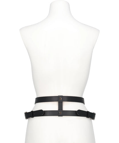 2WAY LEATHER SKINNY HARNESS