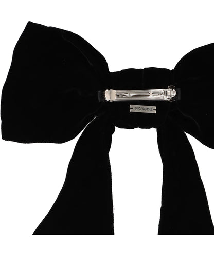 VELVET BOW HAIR CLIP