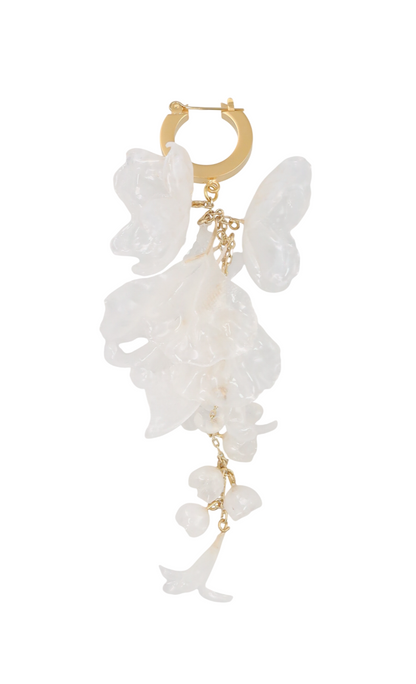 FLORAL MOTIF SHORT EARRING