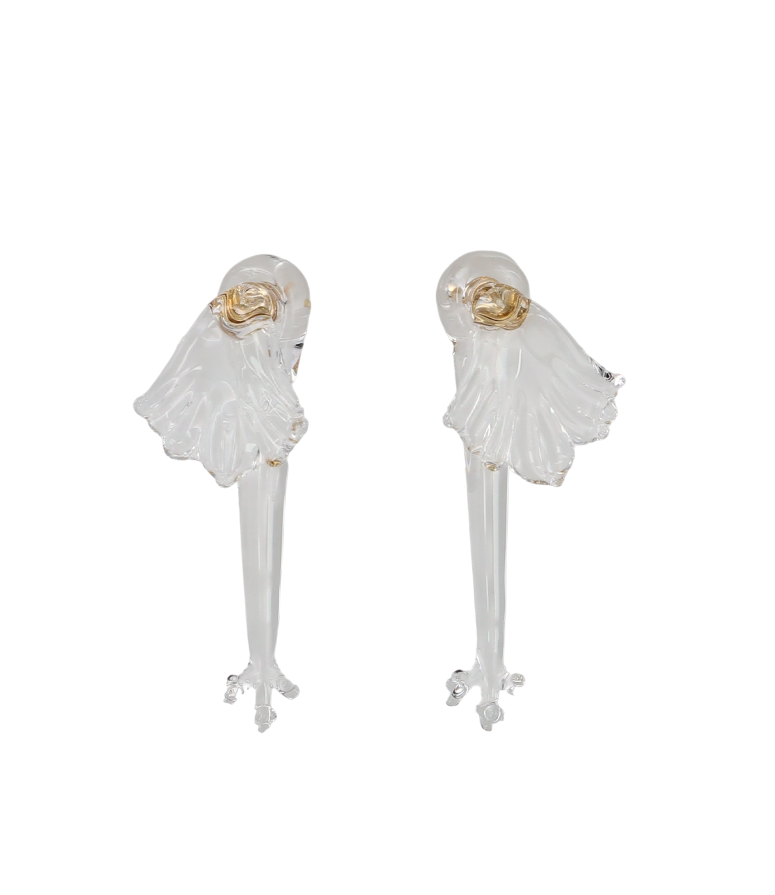 Mame Kurogouchi(マメ クロゴウチ)FLORAL MOTIF HANDCRAFTED GLASS EARRING