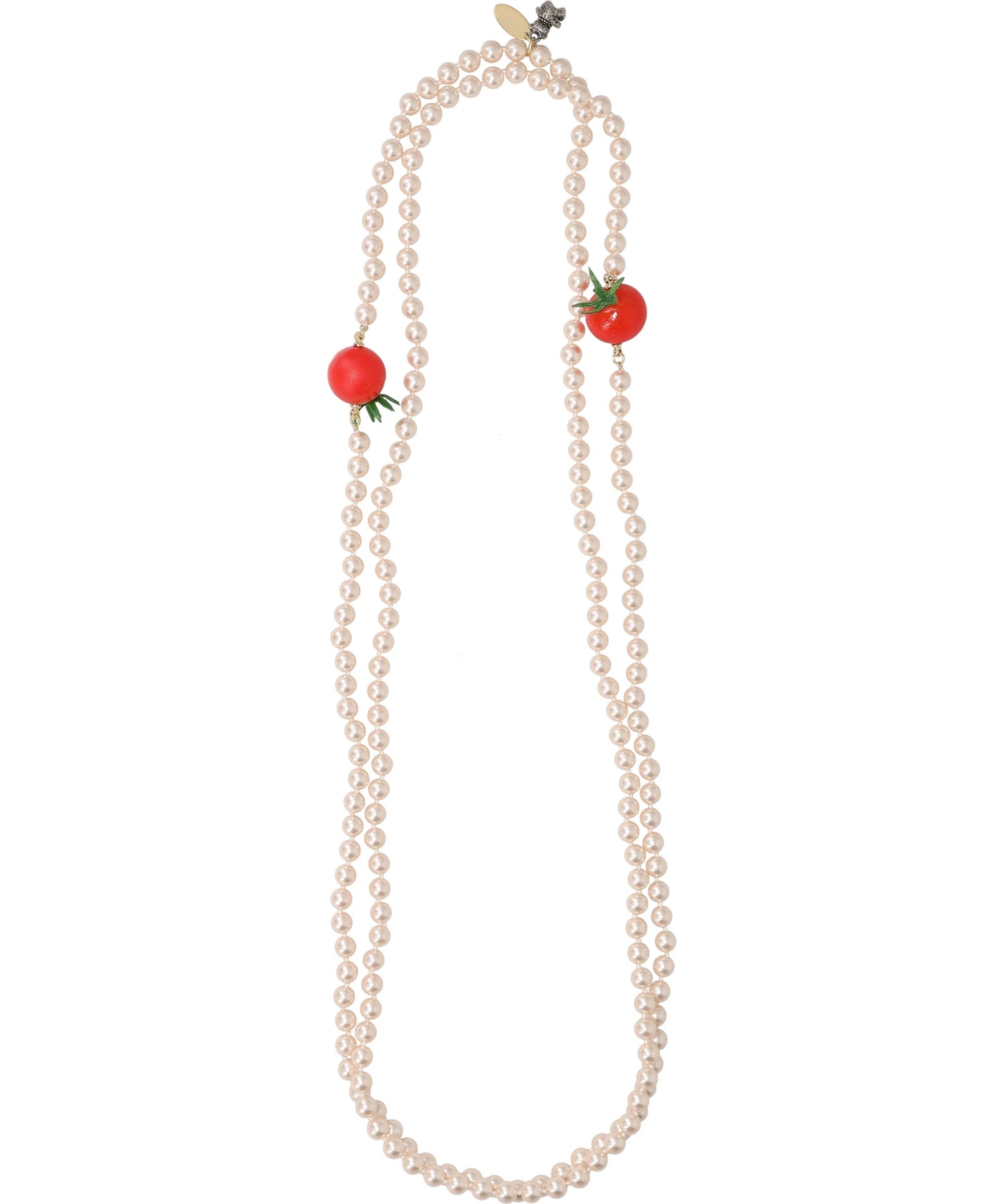 FOOD SAMPLE PEARL NECKLACE - TOMATO
