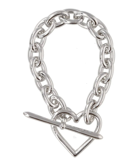 HEART BRACELET (MEDIUM LINK)