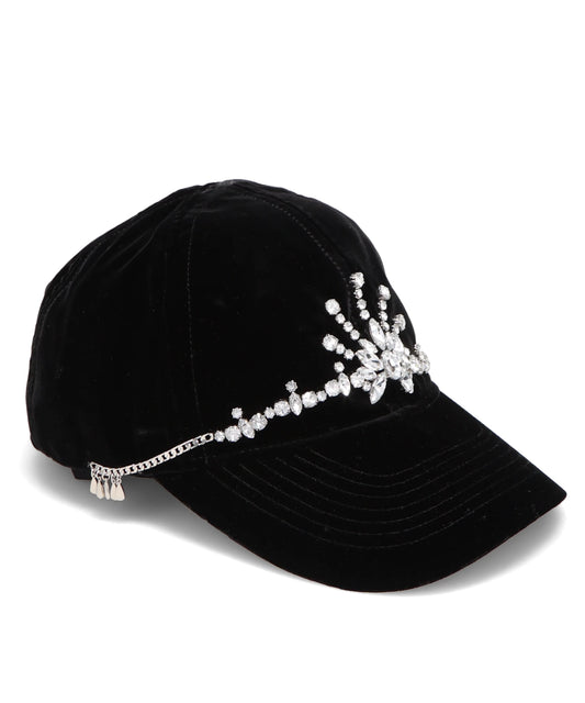 BIJOU TIARA VELVET CAP