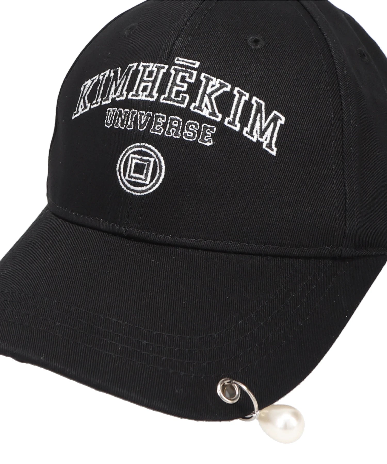 KIMHEKIM(キムヘキム) 2026SS PEARL PIERCED BASEBALL CAP FW24-HT02 KIMHEKIM(キムヘキム) 2026SS PEARL PIERCED BASEBALL CAP FW24-HT02