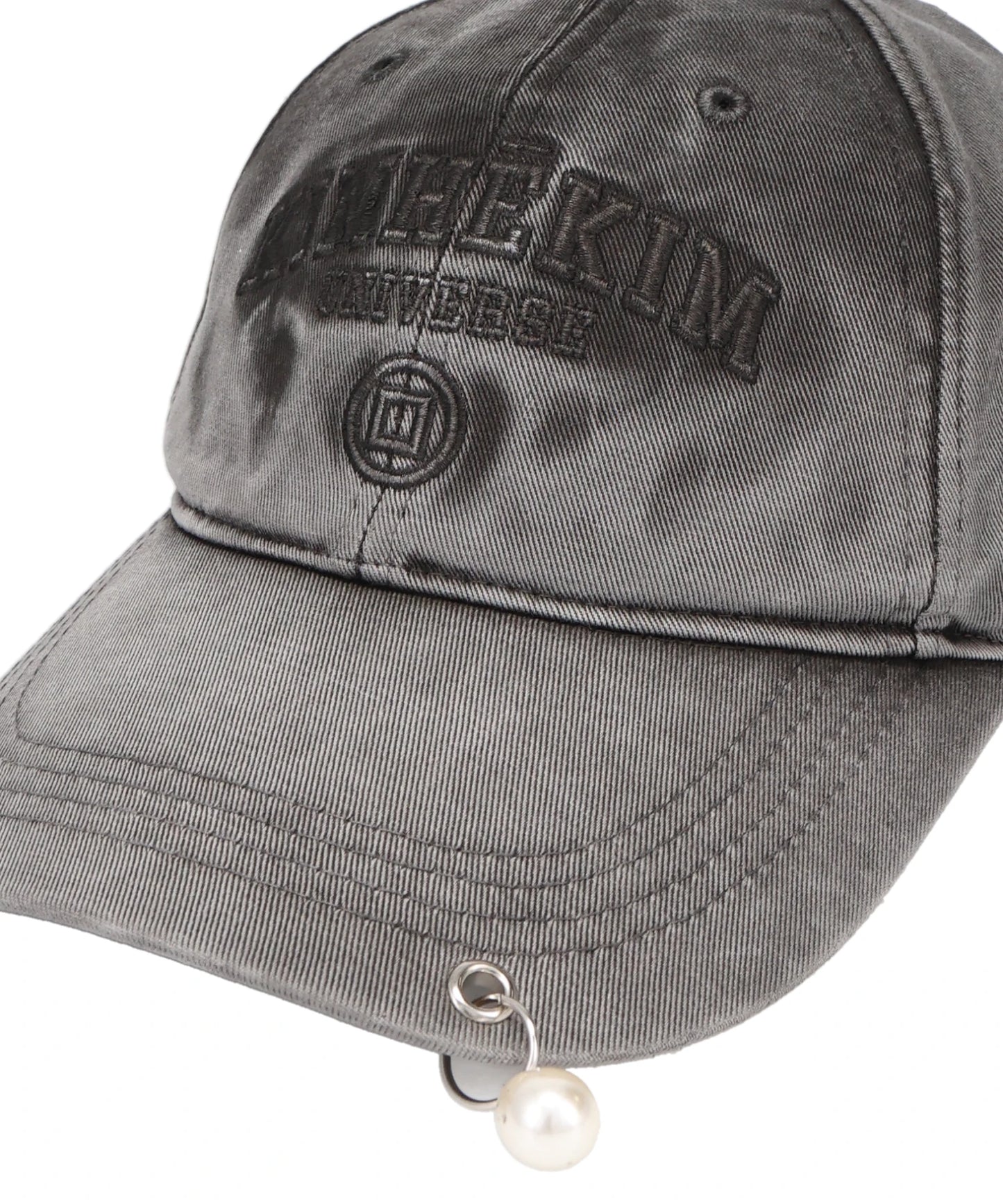 UPCYCLED PEARL PIERCED BASEBALL CAP