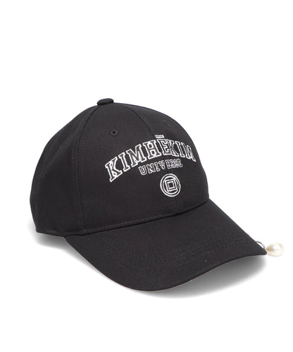 KIMHEKIM(キムヘキム) PEARL PIERCED BASEBALL CAP