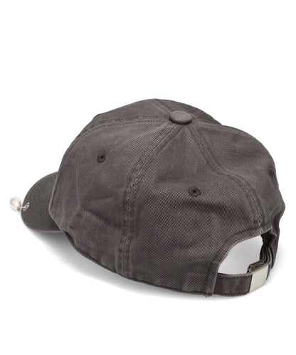 UPCYCLED PEARL PIERCED BASEBALL CAP