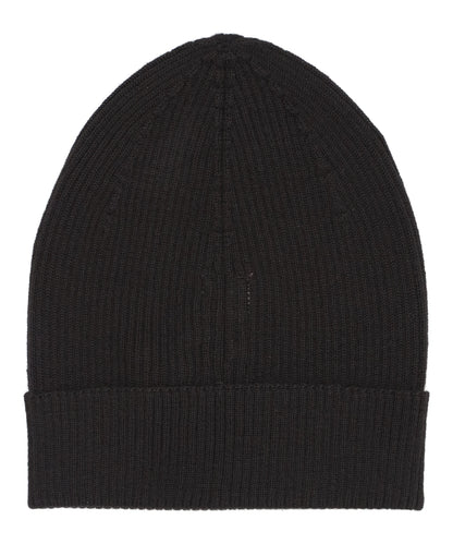 RIBBED BEANIE - BLACK