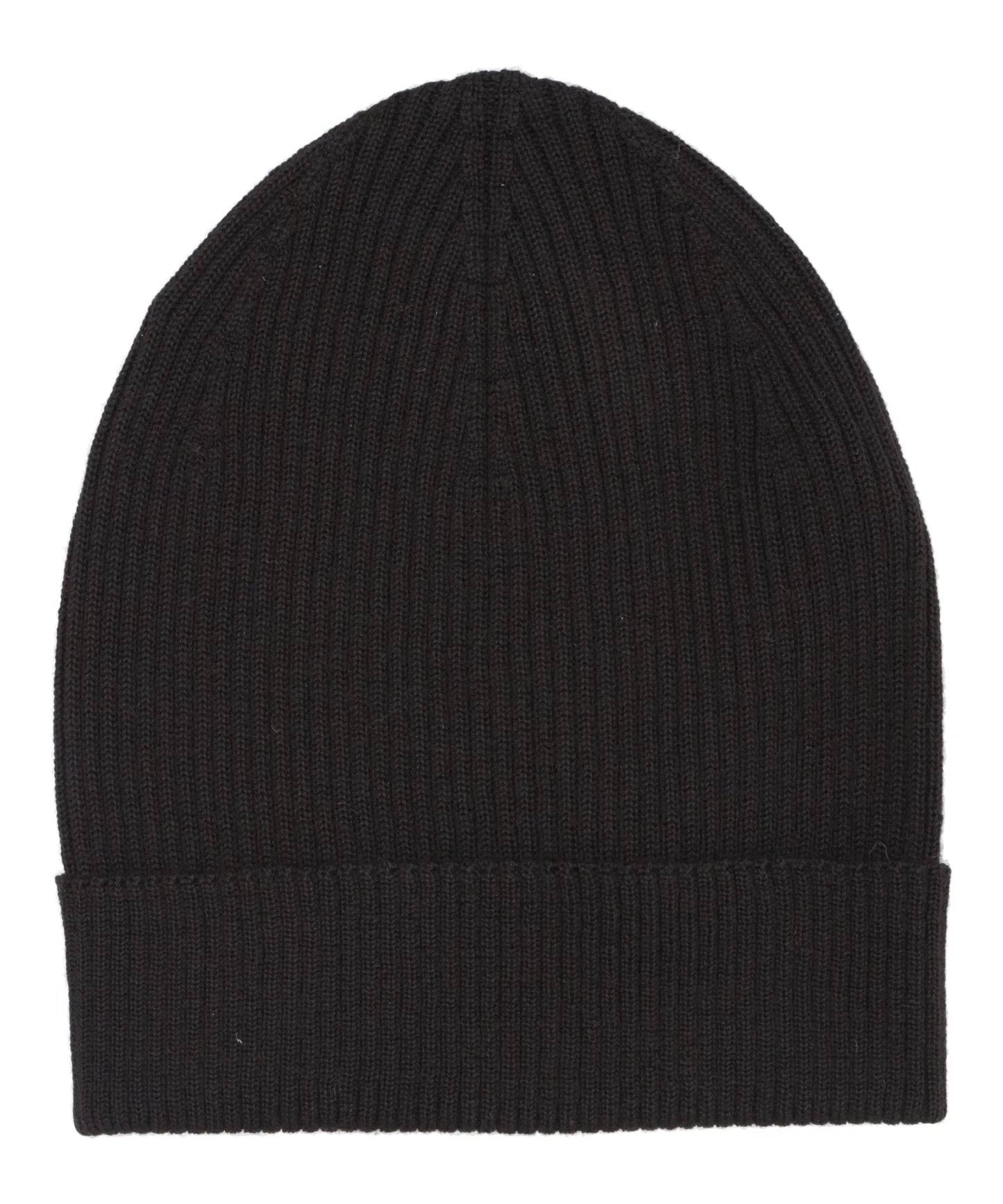 RIBBED BEANIE - BLACK