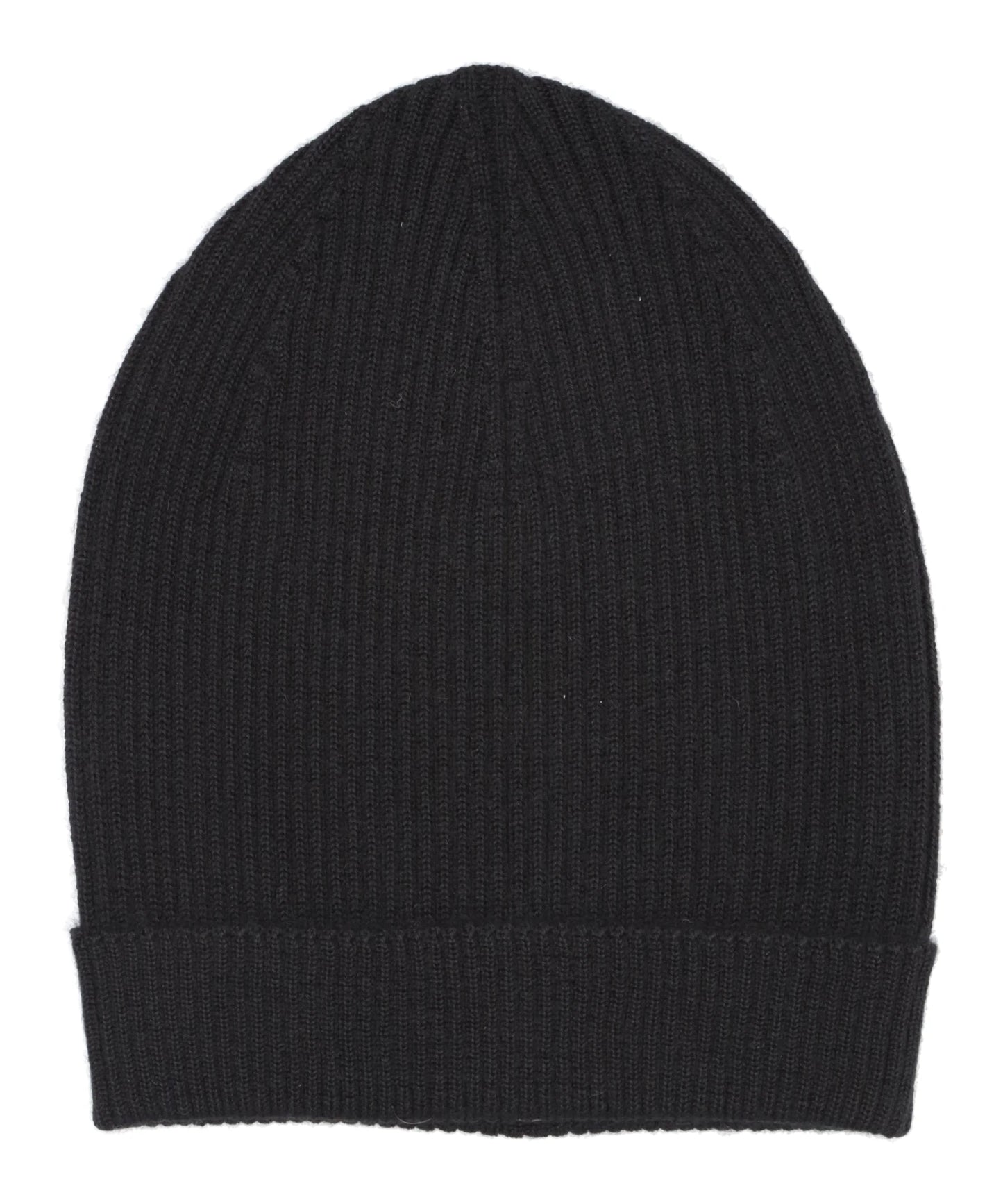 RIBBED BEANIE - BLACK