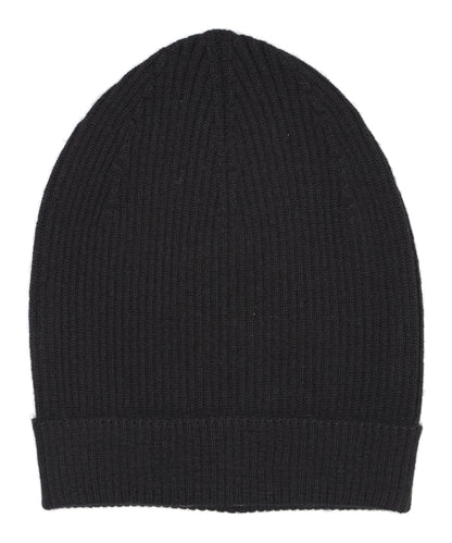 RIBBED BEANIE - BLACK