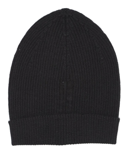 RIBBED BEANIE - BLACK