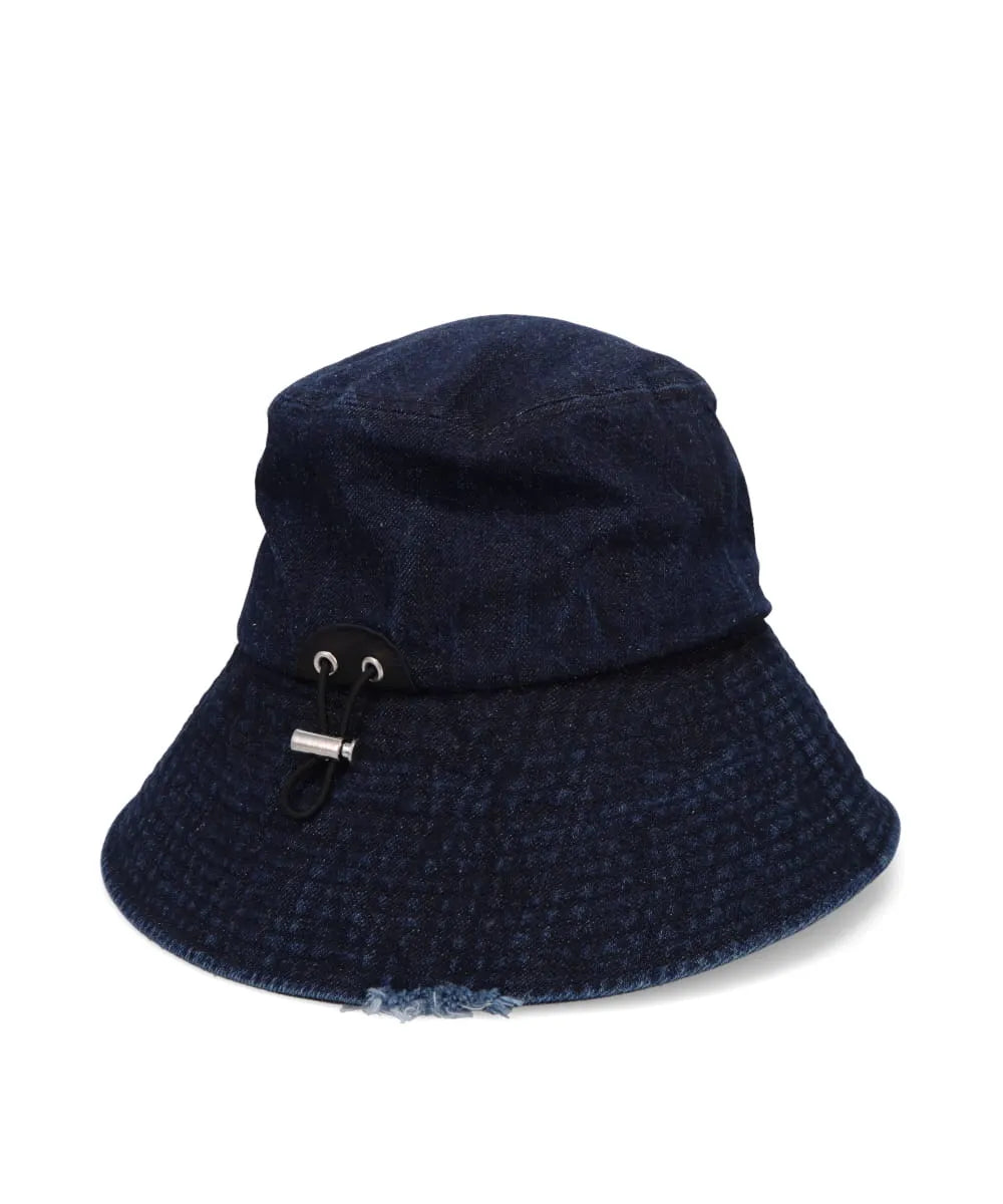 COTTON HEMP DENIM BUCKET HAT