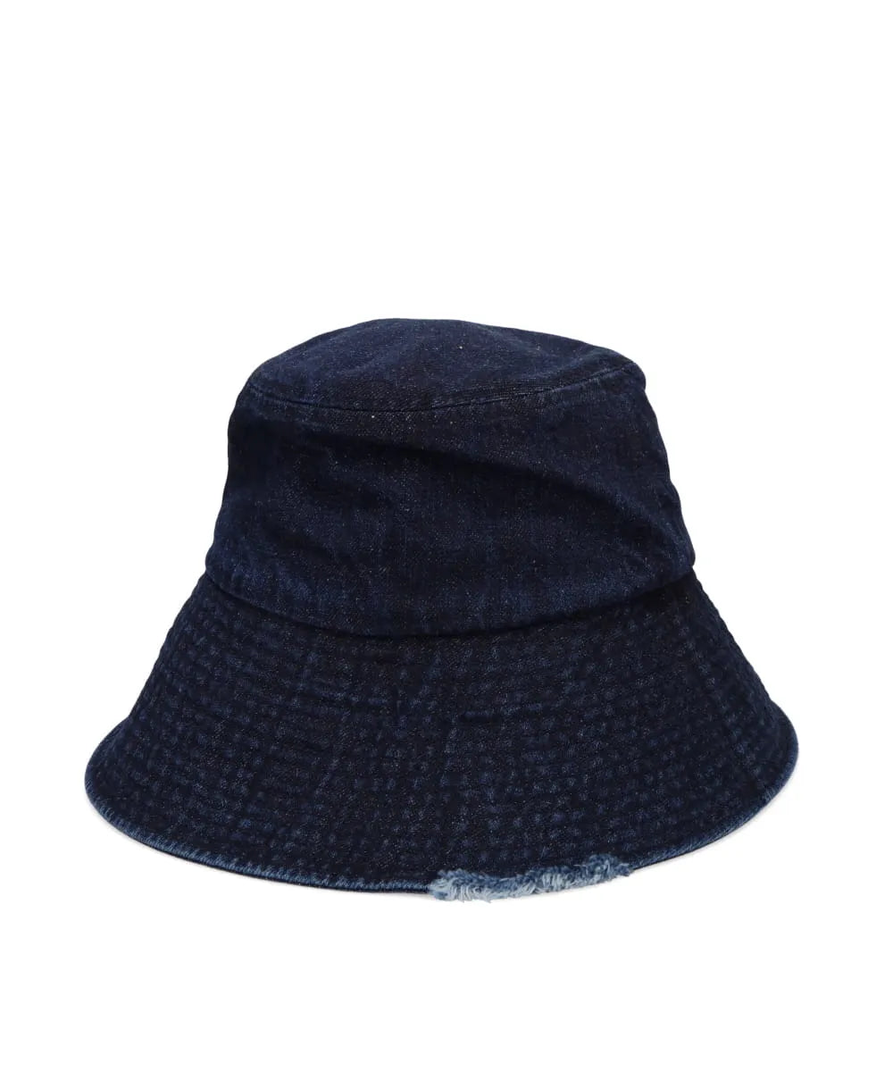 COTTON HEMP DENIM BUCKET HAT