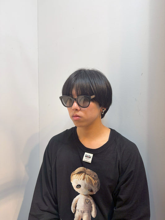 B0025/CLR BLACK ALMOND-M.GRY