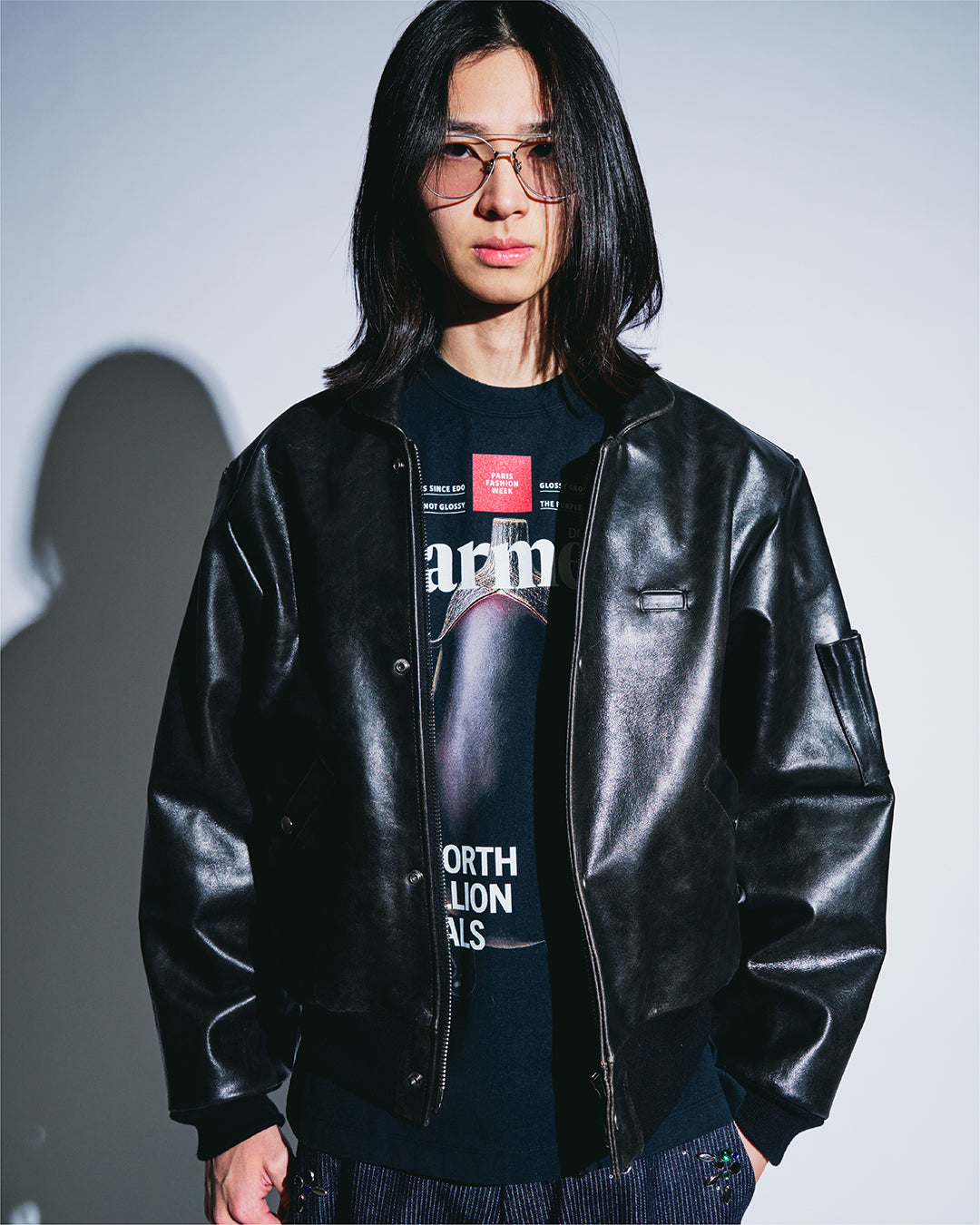 YOKE(ヨーク) 2026SS CRACKED LEATHER FLIGHT JACKET YK26SS01156B