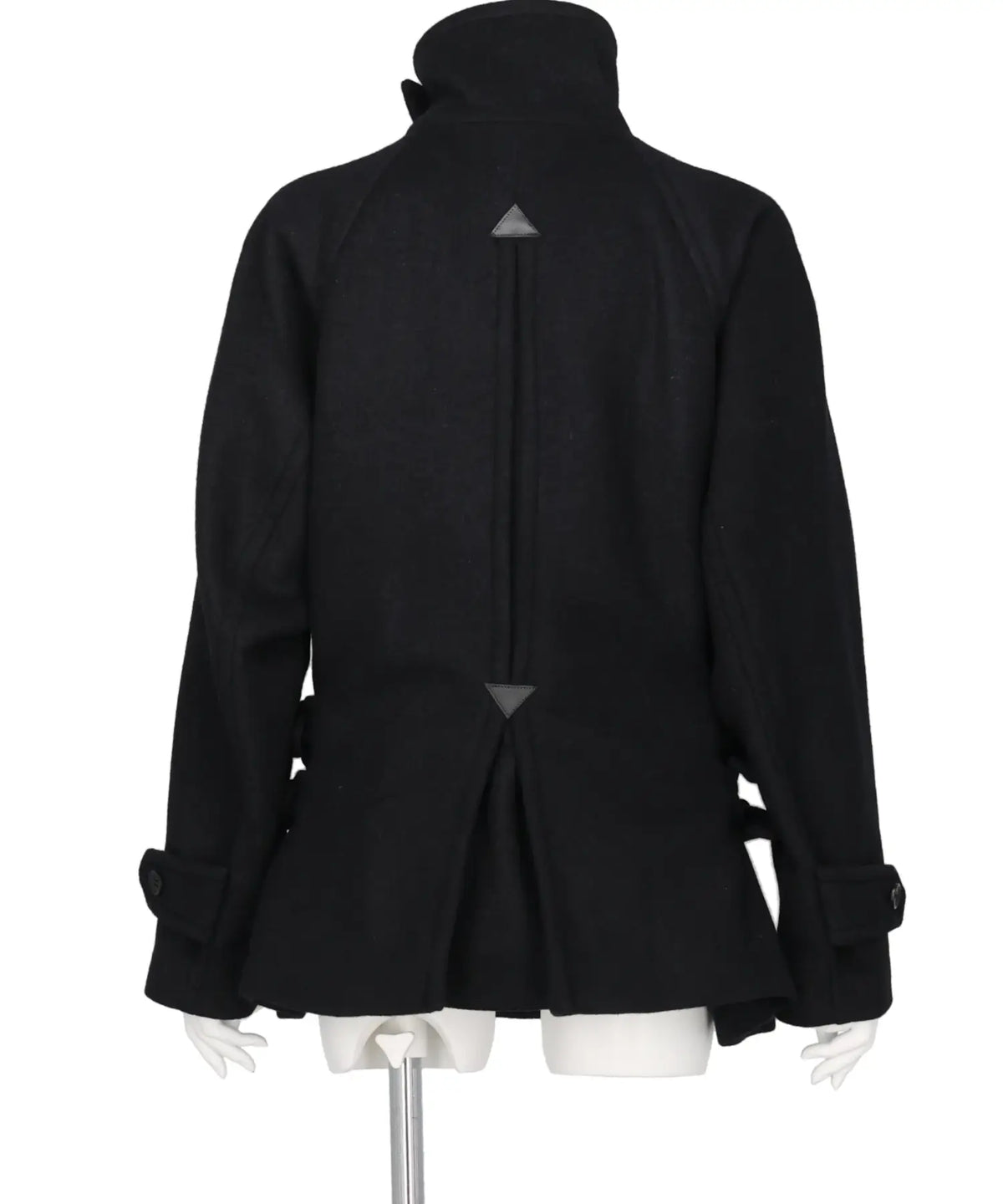 WOOL MELTON LOOP SHORT TRENCH JACKET
