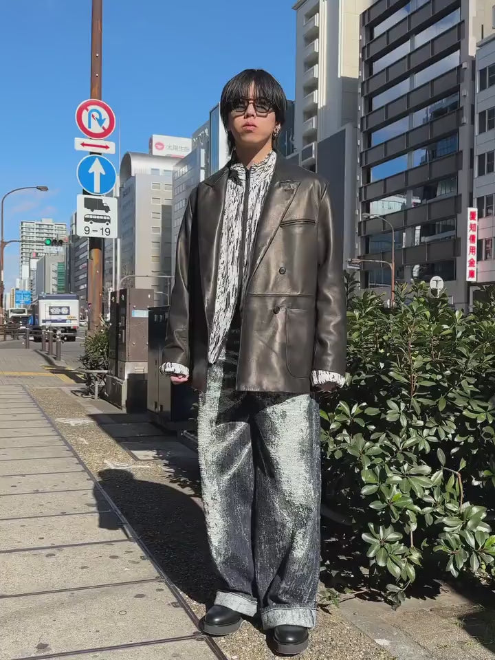 YOKE(ヨーク) 2026SS SHEEP LEATHER DOUBLE BRESTED BLEAZER