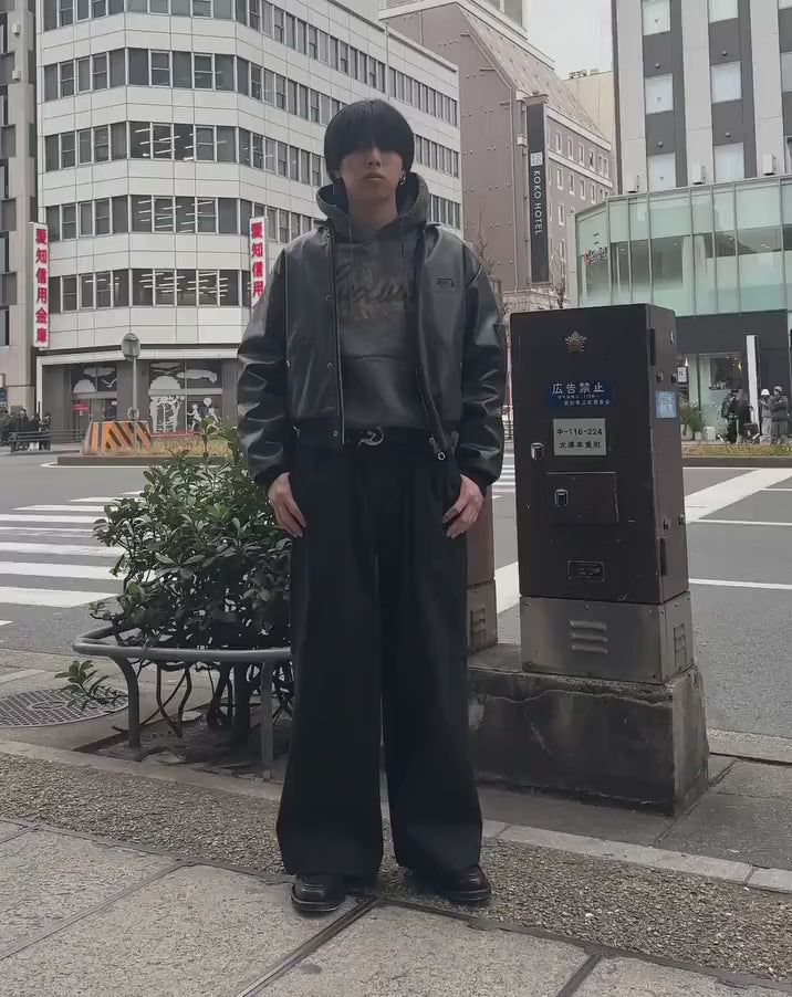 YOKE(ヨーク) 2026SS CRACKED LEATHER FLIGHT JACKET YK26SS01156B