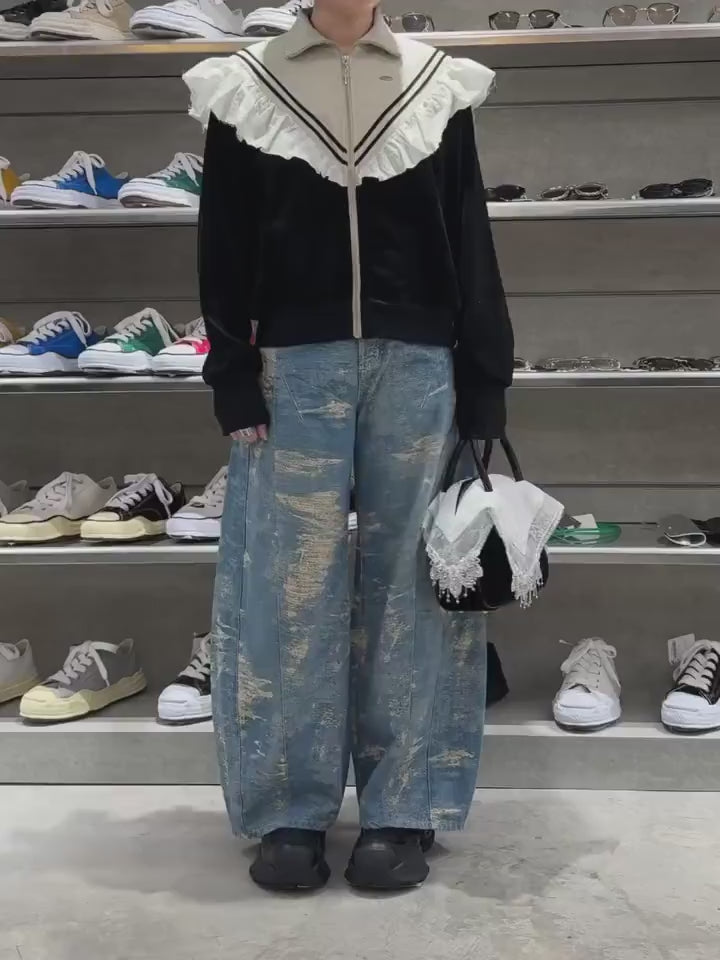 tanakadaisuke(タナカダイスケ) 2026AW FRILL CORDUROY TRACK JACKET