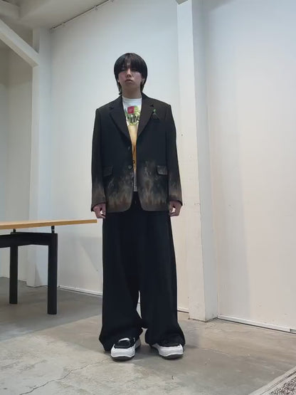 MUD-HAND-PAINTED TAILORED JACKET