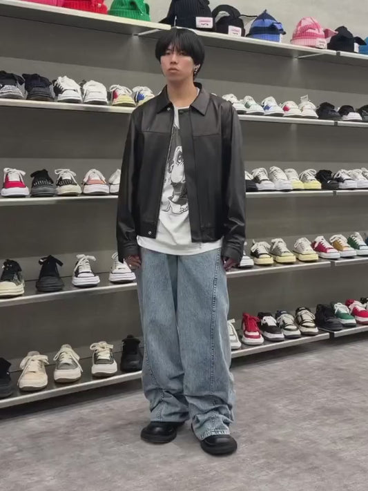 PLEATED JEANS