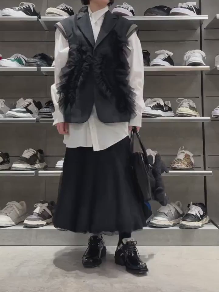 Chika Kisada(チカ キサダ)TULLE SLEEVELESS JACKET – MIDWEST ONLINE