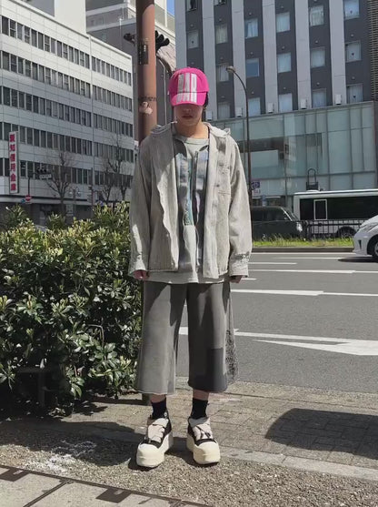 FLOWER EMBROIDERY SWEAT SHORTS