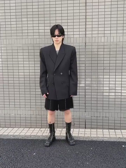 DOUBLE BREASTED JACKET WITH 4 BUTTON