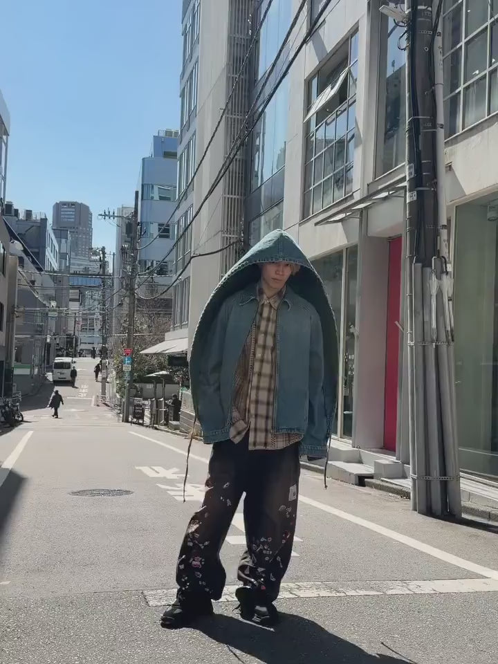 Egon lab. エゴンラボ 46 EGONlab.(エゴンラボ) 2026SS CONVERTIBLE HOODED DENIM JACKET SS26