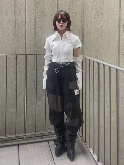 REPAIRED WOVEN SLACKS