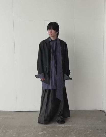 OVERSIZED LONG COLLAR SHIRT