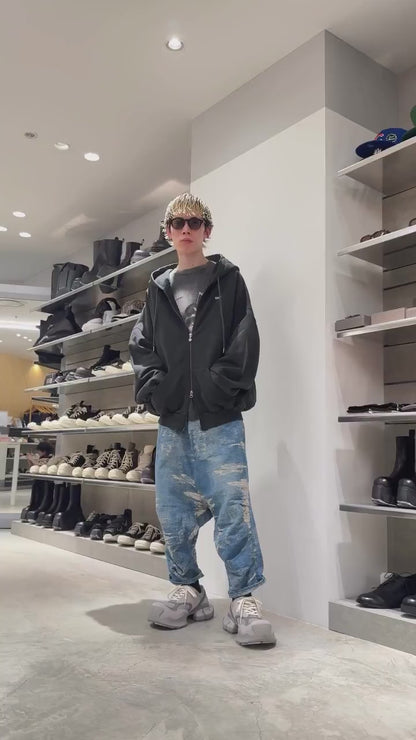 SHOULDERLESS HOODIE AV-LOGO