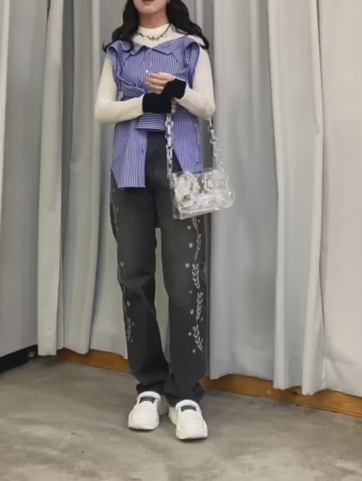 FETICO(フェティコ) EMBROIDERED STRAIGHT JEANS – MIDWEST ONLINE STORE