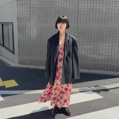 SHEER FLORAL JACQUARD DRESS
